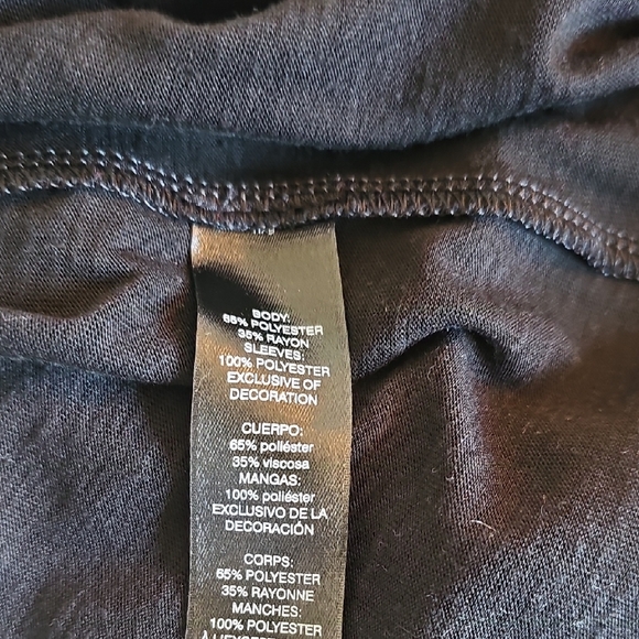 WHBM Black and Pink Embroidered Women's Top - Picture 6 of 7